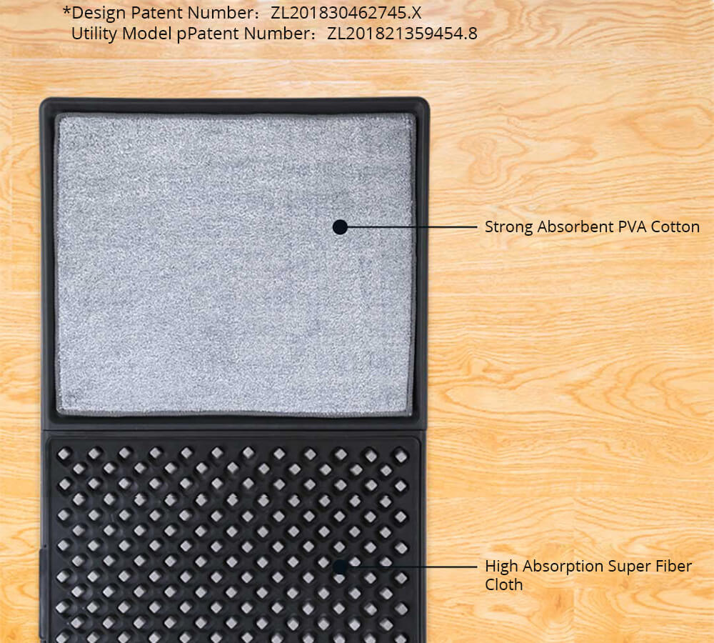 Lofans Decontamination Floor Mat Set 3D Edition CS-627 Combination Pack Add Disinfectant Sterilization Non-slip Tight Sole Home Cleaning - Black 24 Lofans Decontamination Floor Mat Set 3D Edition CS-627 Combination Pack Add Disinfectant Sterilization Non-slip Tight Sole Home Cleaning - Black