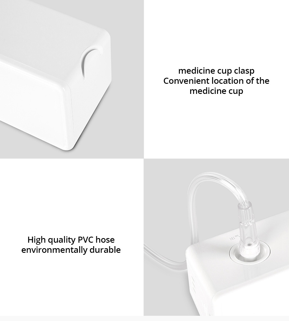 ANDON Portable Medical Compression Nebulizer Mute Adjustable Atomization Rate Suitable For Bronchitis Pneumonia Asthma From Xiaomi Youpin - White