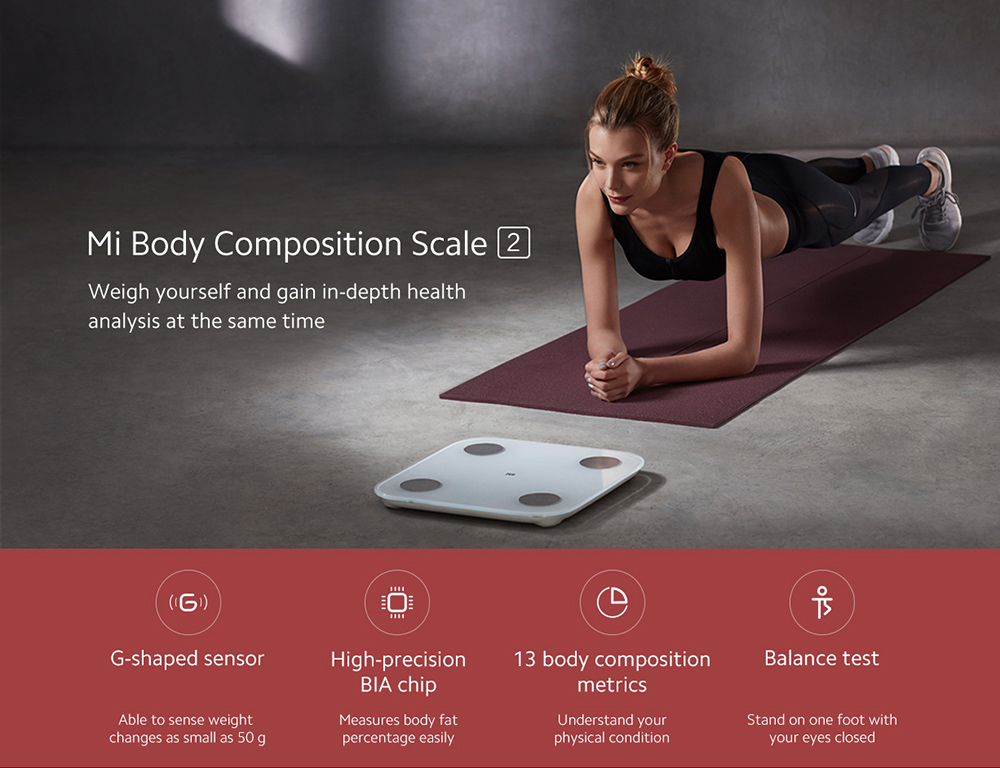 Xiaomi 2.0 Smart Bluetooth Body Fat Scale - White