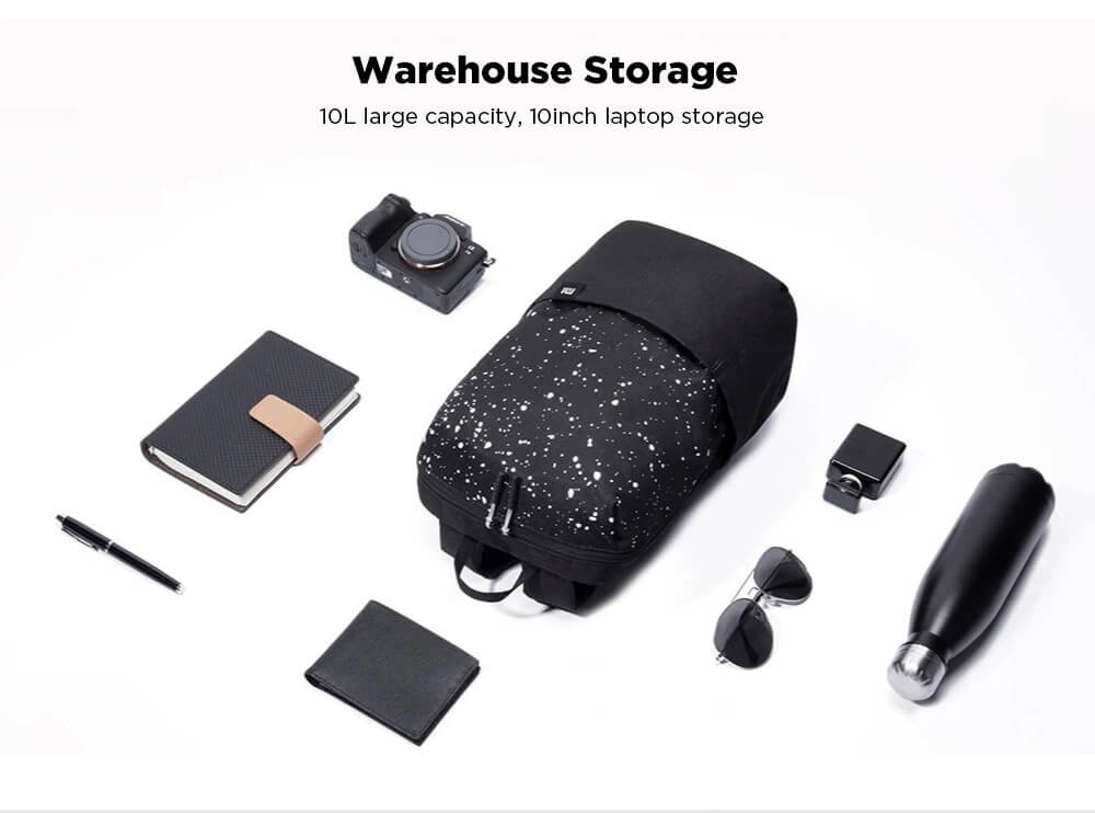 Xiaomi Portable Zipper Backpack Camouflage 10L Large Capacity Level 4 Waterproof EPE Cotton Shoulder Strap - Green