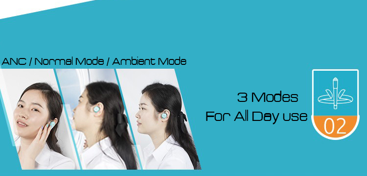 233621 Zen Active Noise Canceling TWS Earbuds Quaclcomm QCC5124 Bluetooth 5.0 aptX AAC cVc Hi-Fi Sound IP54 Independent