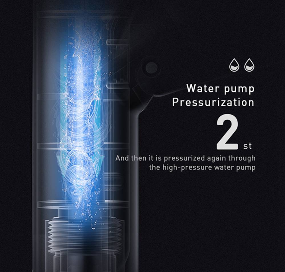 Baseus CRXCO1 Simple Life Car Spray Nozzle With 7.5m Magic Telescopic Explosion-Proof TPE Water Pipe Three-Section Interface Water-shaped Adjustable - Black