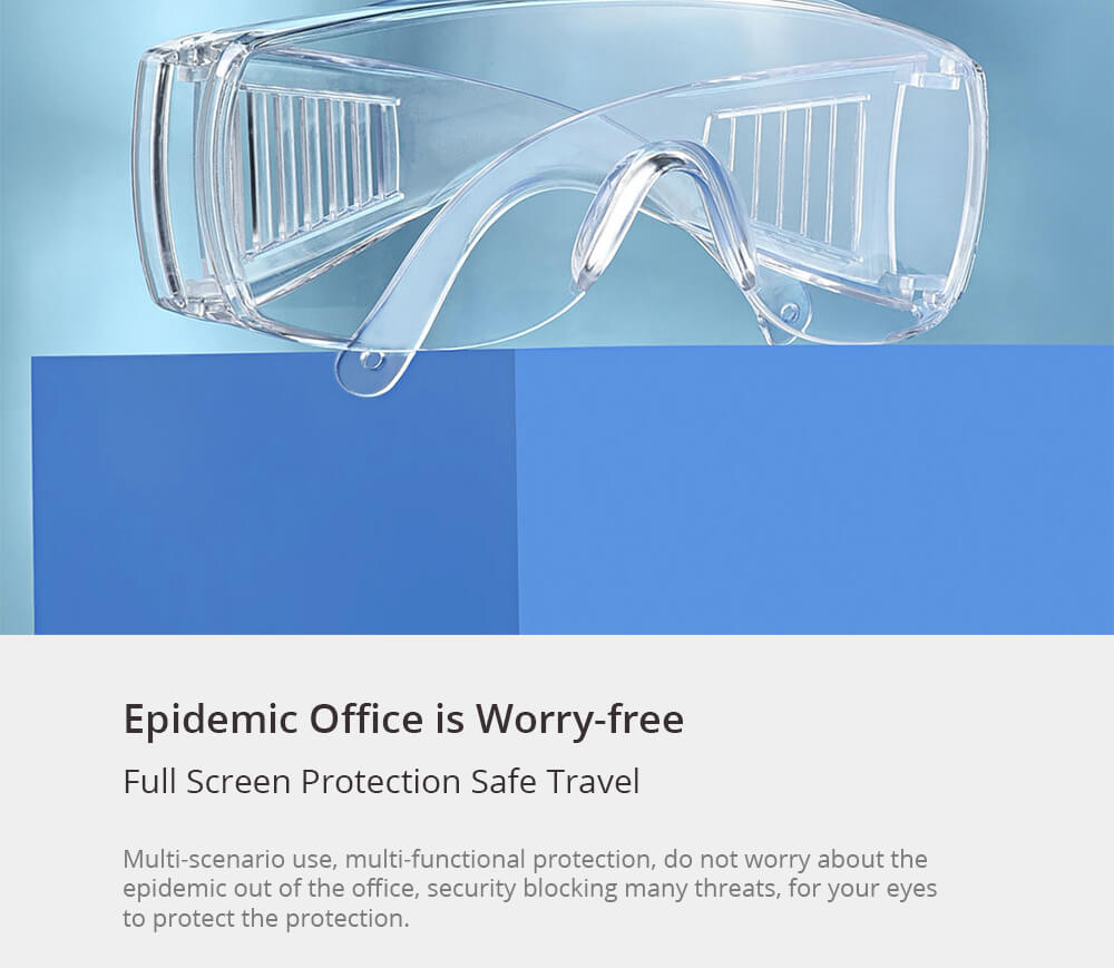 Shutter Goggles Dustproof Windproof  Protective Glasses Unisex From Xiaomi Youpin - Transparent