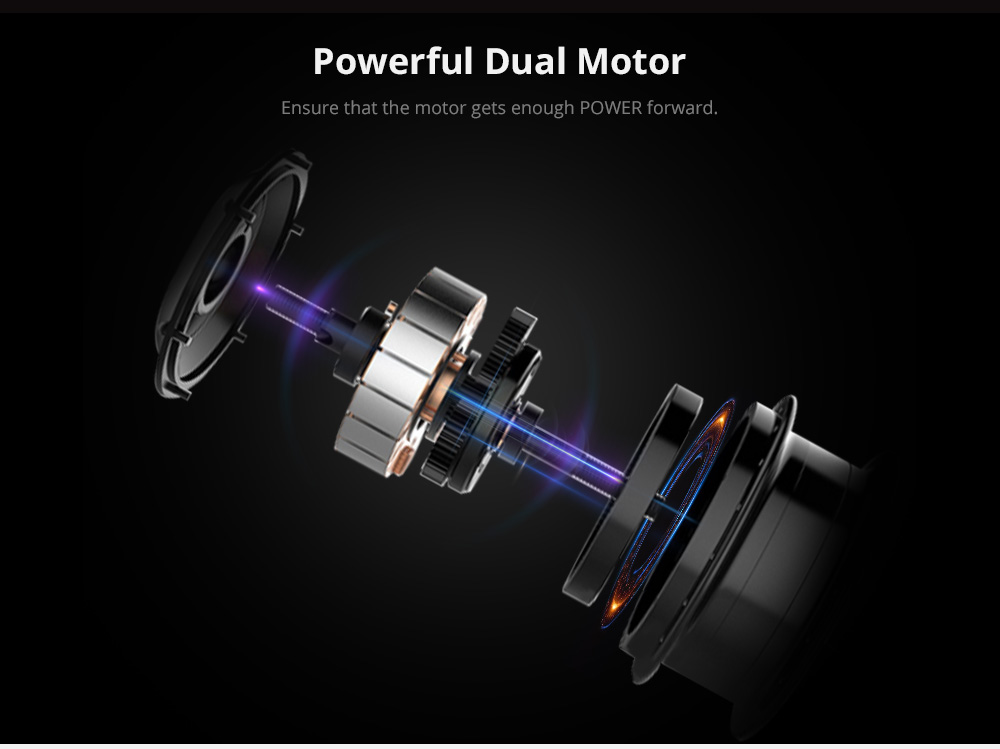 REDPAWZ RDZ-07 Electric Skateboard 300W x2 Dual Motors 6600mAh Battery Max Speed 40km/h With Remote Control - Black