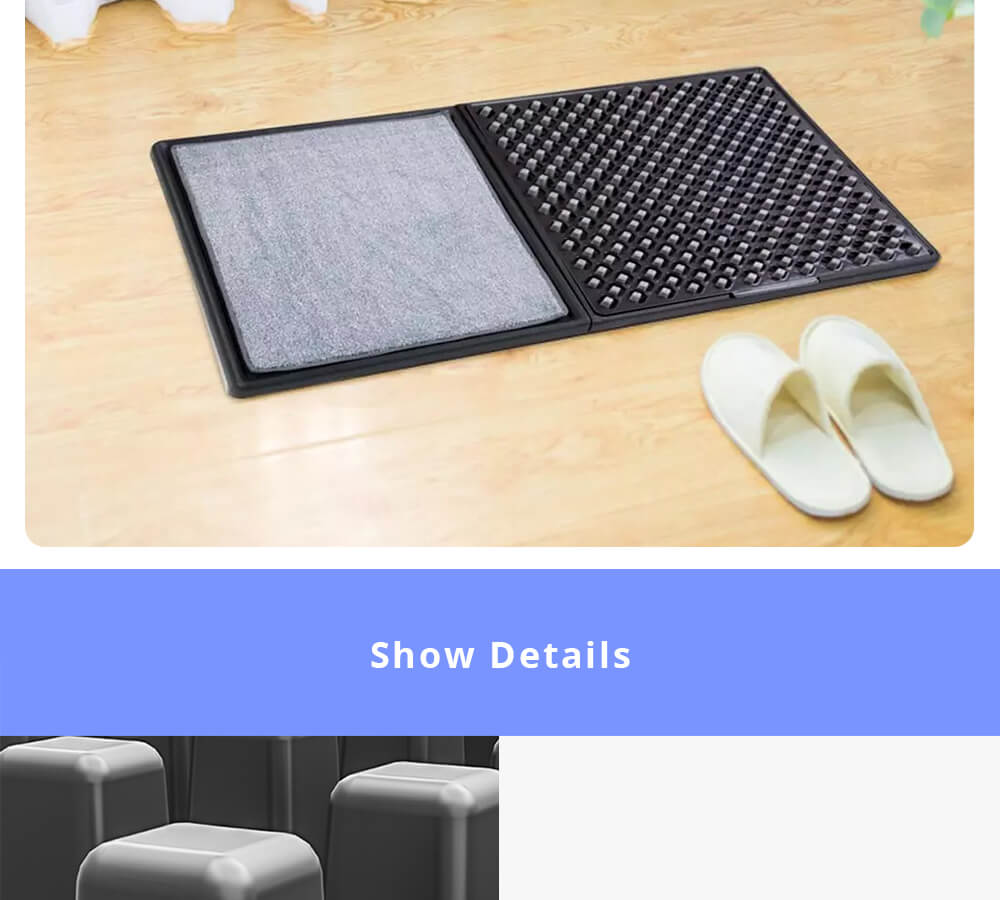 Lofans Decontamination Floor Mat Set 3D Edition CS-627 Combination Pack Add Disinfectant Sterilization Non-slip Tight Sole Home Cleaning - Black 29 Lofans Decontamination Floor Mat Set 3D Edition CS-627 Combination Pack Add Disinfectant Sterilization Non-slip Tight Sole Home Cleaning - Black