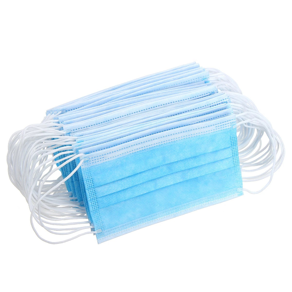 10PCS Disposable Protective Mask 3 layers Protective BFE 95% Filtration With CE Certified -Blue (No Medical)