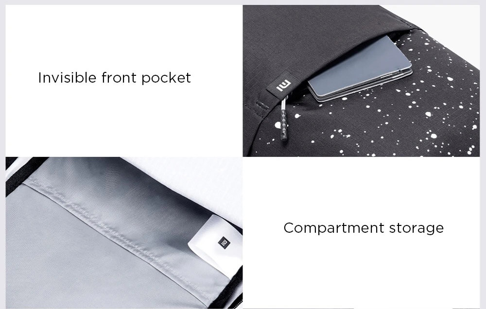 Xiaomi Portable Zipper Backpack Camouflage 10L Large Capacity Level 4 Waterproof EPE Cotton Shoulder Strap - Green