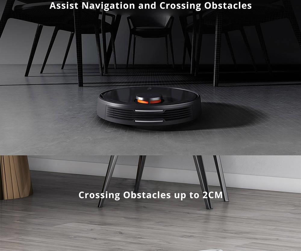 Xiaomi Mijia Pro STYJ02YM Robot Vacuum Cleaner LDS Version 2100pa Intelligent Electric Control Water Tank Three Cleaning Modes - Black