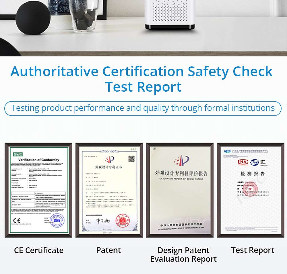 Electric Mosquito Killer Lamp Portable Mute Pure physical 365nm LightWave Photocatalyst Insect Pest Trap Lamp For Home Outdoor Camping USB Version 199 Square - White