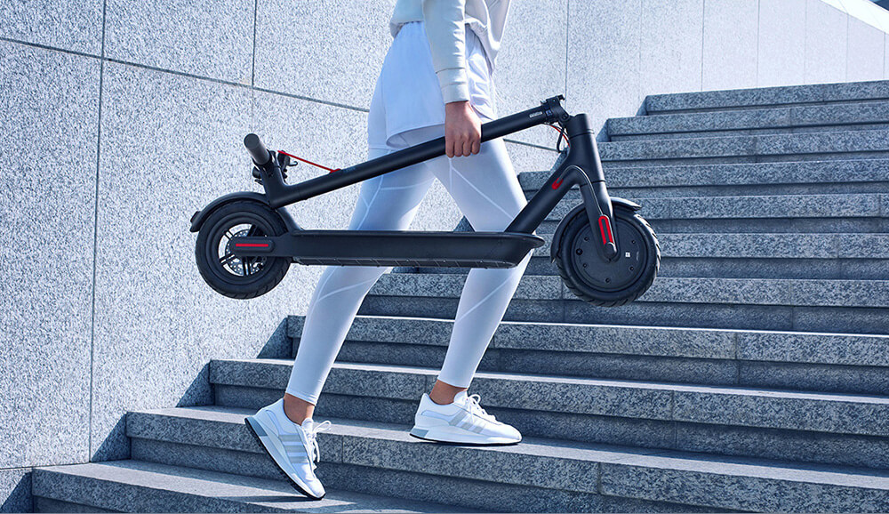 Xiaomi Mijia Electric Scooter 1S Folding Electric Scooter 8.5 Inch Tire 250W Brushless Motor Up To 30km Range Max speed 25km/h Smart Display Dual Brake CN Version - Black