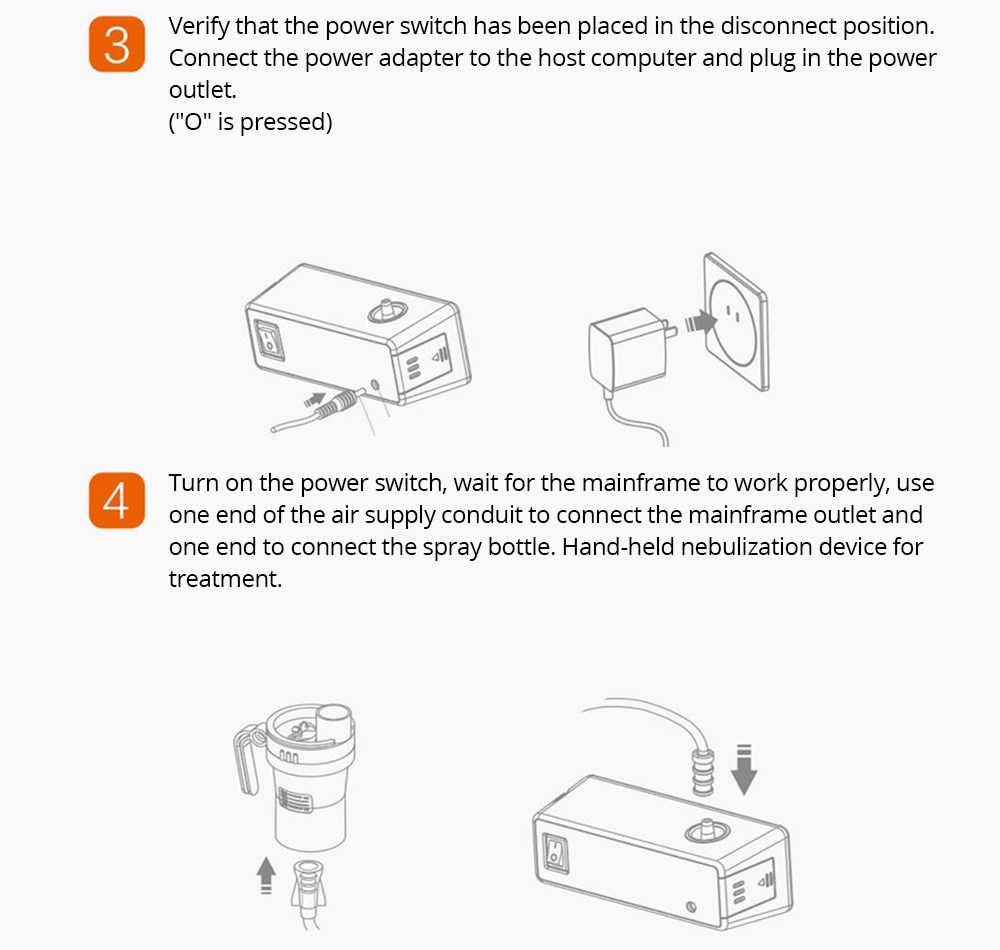 ANDON Portable Medical Compression Nebulizer Mute Adjustable Atomization Rate Suitable For Bronchitis Pneumonia Asthma From Xiaomi Youpin - White