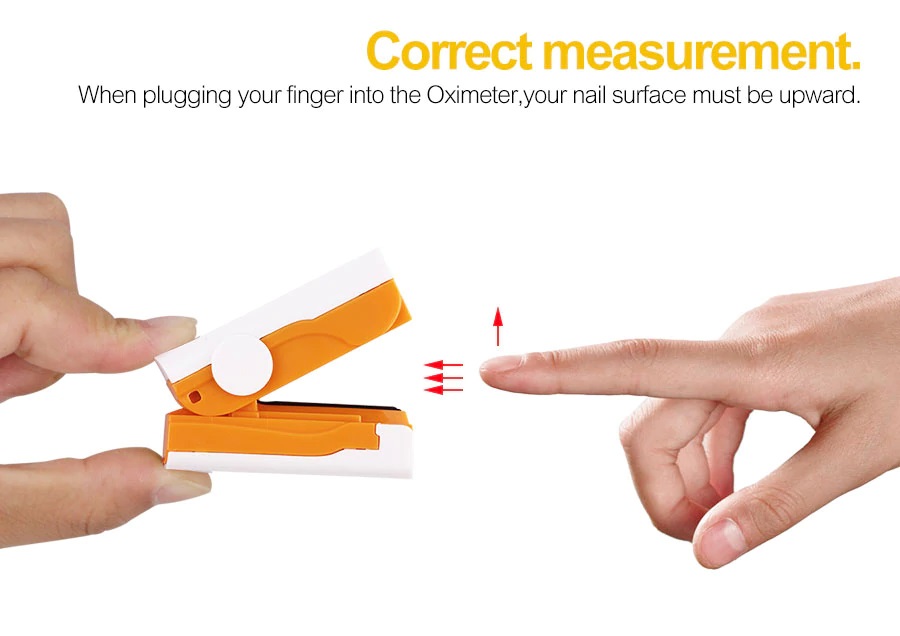 Portable Fingertip Oximeter Blood Oxygen Heart Rate Monitor LED Display Home Physical Health Oximeter - Blue