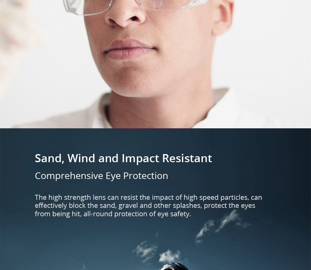 Shutter Goggles Dustproof Windproof  Protective Glasses Unisex From Xiaomi Youpin - Transparent