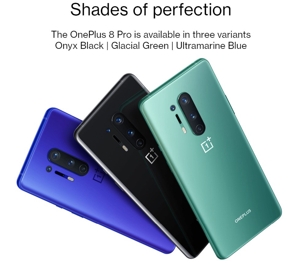 Global ROM OnePlus 8 Pro 5G Smartphone 8GB 128GB Glacial Green