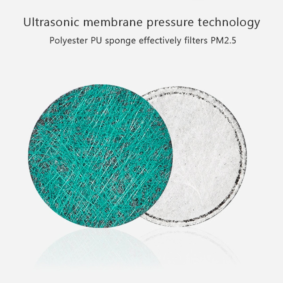 3Pcs Reusable Smart Electric Face Mask Automatic Air-Purifying For PM2.5 Anti Haze Exhaust Gas Pollen Dust - Black