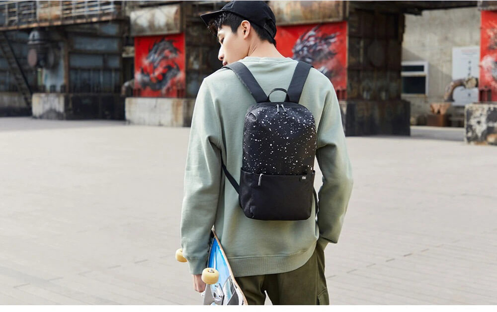 Xiaomi Portable Zipper Backpack Camouflage 10L Large Capacity Level 4 Waterproof EPE Cotton Shoulder Strap - Green