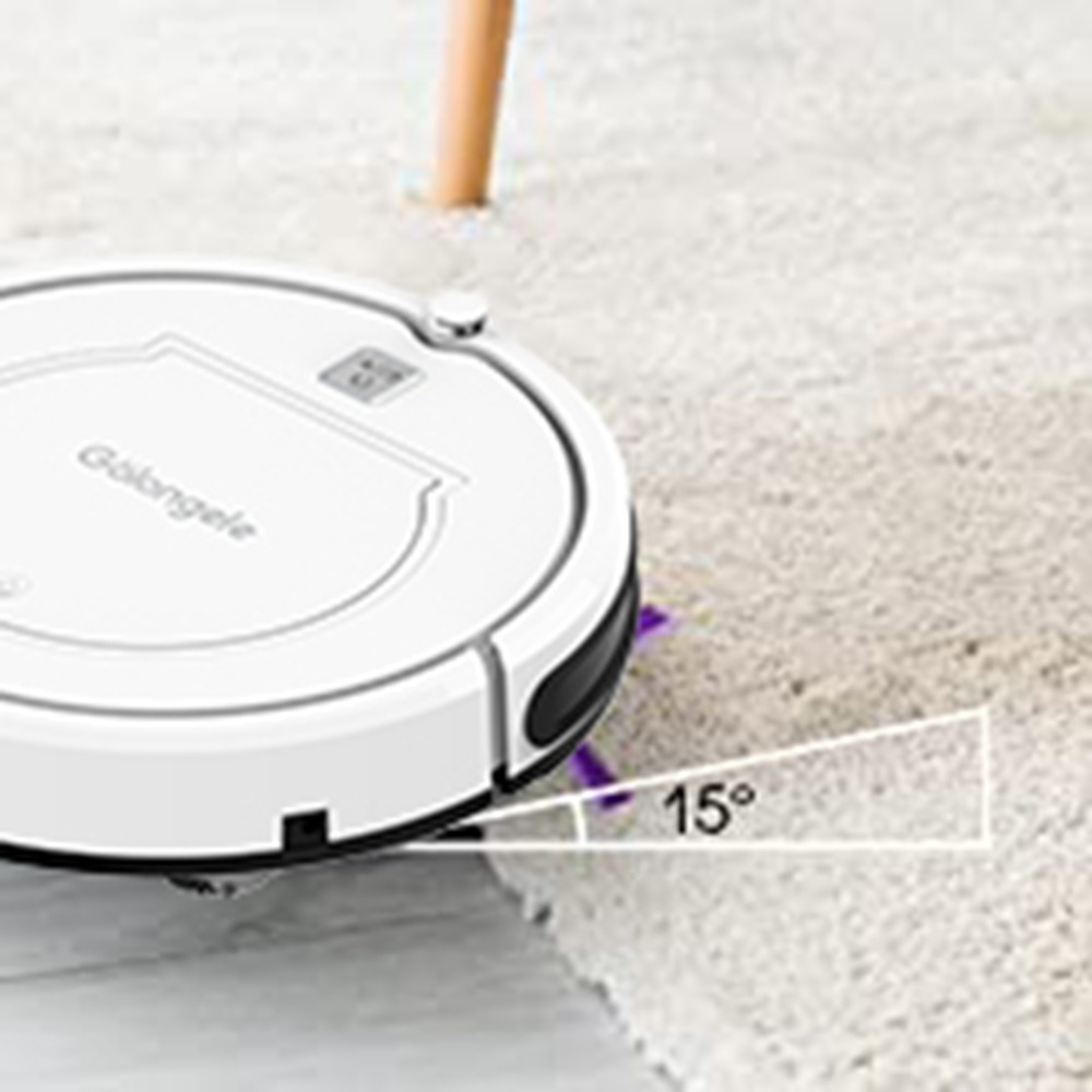 Goloele KK320A1N Sweeping Robot Vacuum Cleaner 900Pa Suction Four Cleaning Modes 330ml Dust Box Anti-fall Denser Working Time 90 Minutes - White