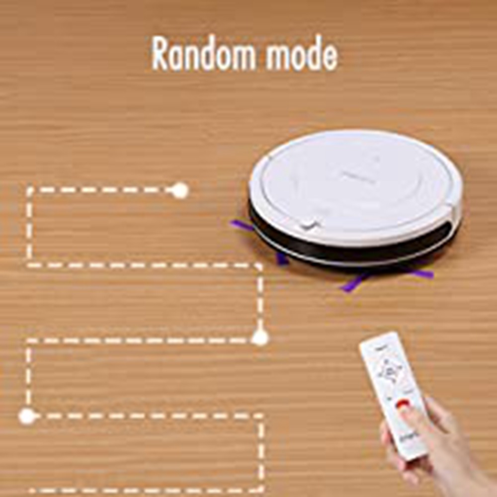 Goloele KK320A1N Sweeping Robot Vacuum Cleaner 900Pa Suction Four Cleaning Modes 330ml Dust Box Anti-fall Denser Working Time 90 Minutes - White
