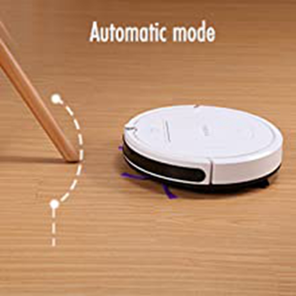 Goloele KK320A1N Sweeping Robot Vacuum Cleaner 900Pa Suction Four Cleaning Modes 330ml Dust Box Anti-fall Denser Working Time 90 Minutes - White