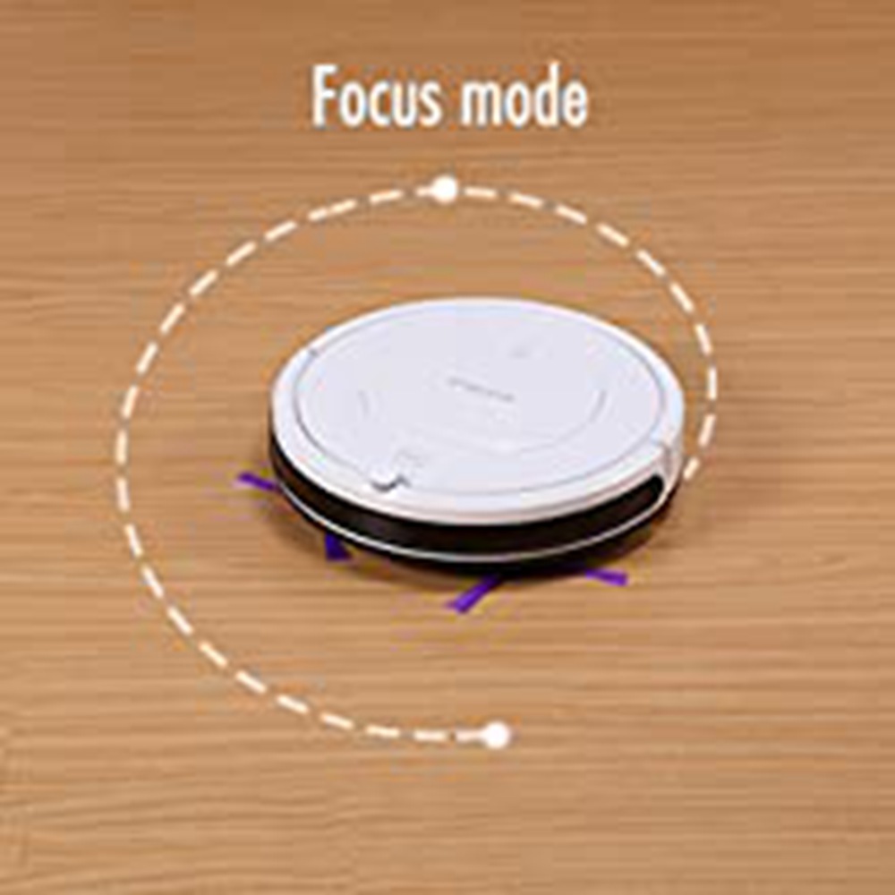 Goloele KK320A1N Sweeping Robot Vacuum Cleaner 900Pa Suction Four Cleaning Modes 330ml Dust Box Anti-fall Denser Working Time 90 Minutes - White