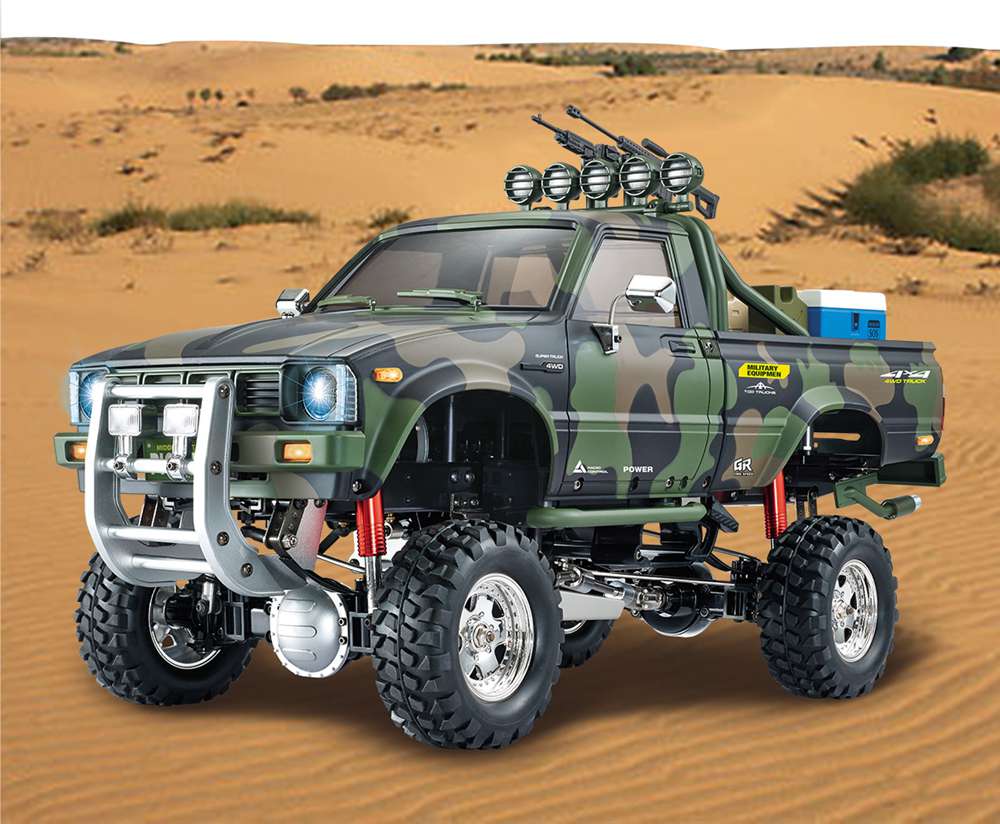 HG P417 2.4G 1/10 4X4 4WD Rock Crawler Truck RC Car without Battery Charger - Army Green