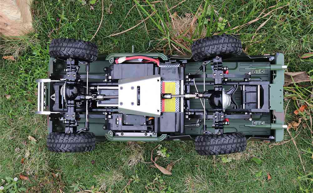 HG P417 2.4G 1/10 4X4 4WD Rock Crawler Truck RC Car without Battery Charger - Army Green