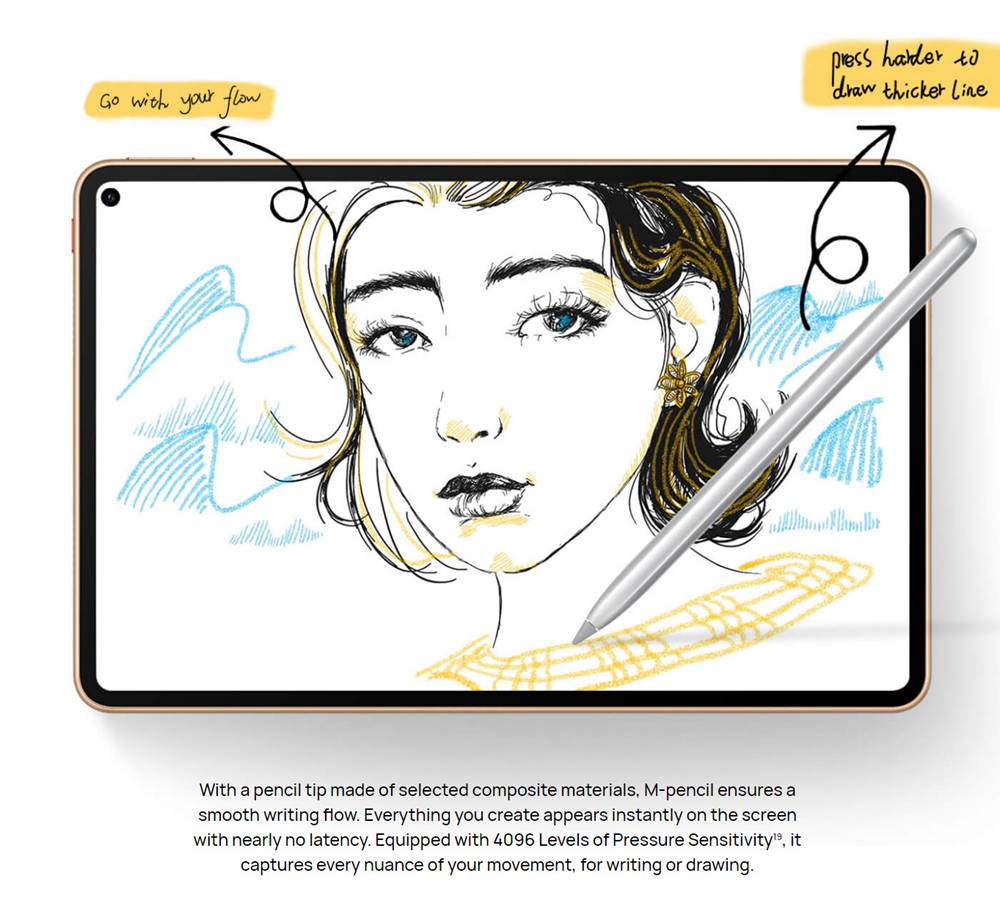 HUAWEI MatePad Pro Tablet 5G Version HiSilicon Kirin 990 10.8 Inch 2560 x 1600 IPS Screen Android 10.0 8GB RAM 256GB ROM 7250mAh Battery Dual Camera - Orange