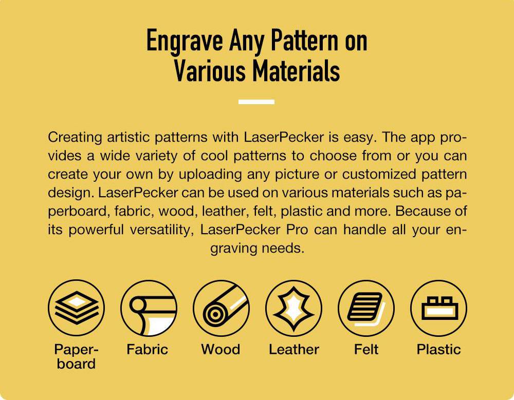 LaserPecker Pro Portable Handheld Intelligent Laser Engraver Autofocusing Folding Smart Control Standard - Grey