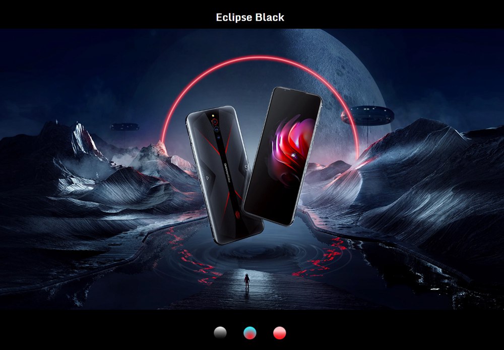 Nubia RedMagic 5G Game Smartphone 6.65" 144Hz AMOLED Screen Qualcomm Snapdragon 865 12GB RAM 256GB ROM Android 10.0 Triple Rear Camera 4500mAh Battery Dual SIM Dual Standby - Red