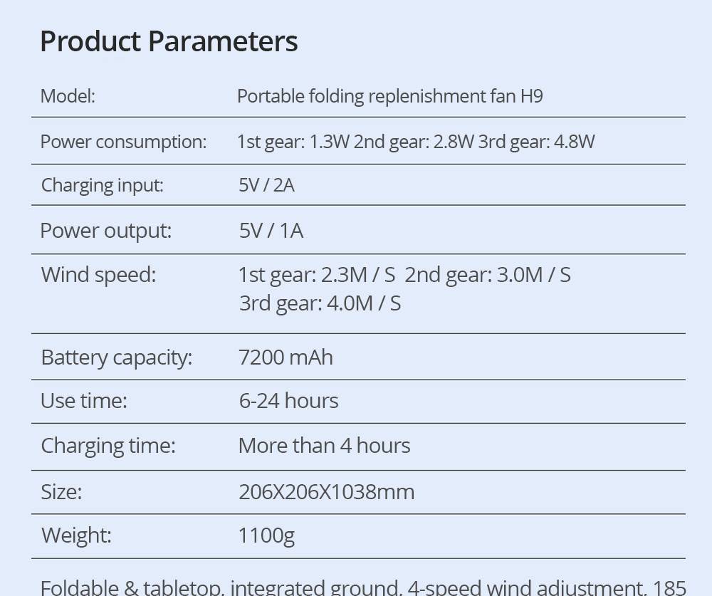 Portable Multifunction Folding Replenishment Fan Four Modes Long Battery Life - Pink