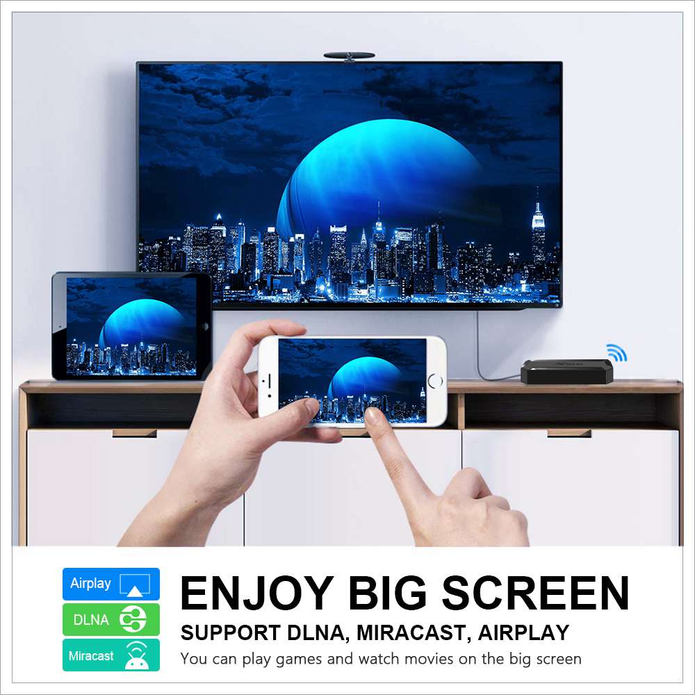 X96Q Allwinner H313 4K@60fps Android 10 4K TV BOX 2GB RAM 16GB ROM 2.4G WIFI HDMI AV RJ45 USB2.0