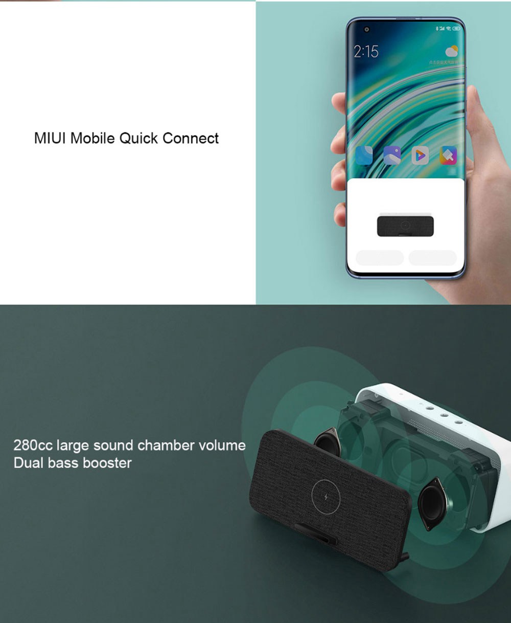 Xiaomi Bluetooth5.0 Speaker Charger 30W Fast Charge Wireless Built-in Mic HD Call