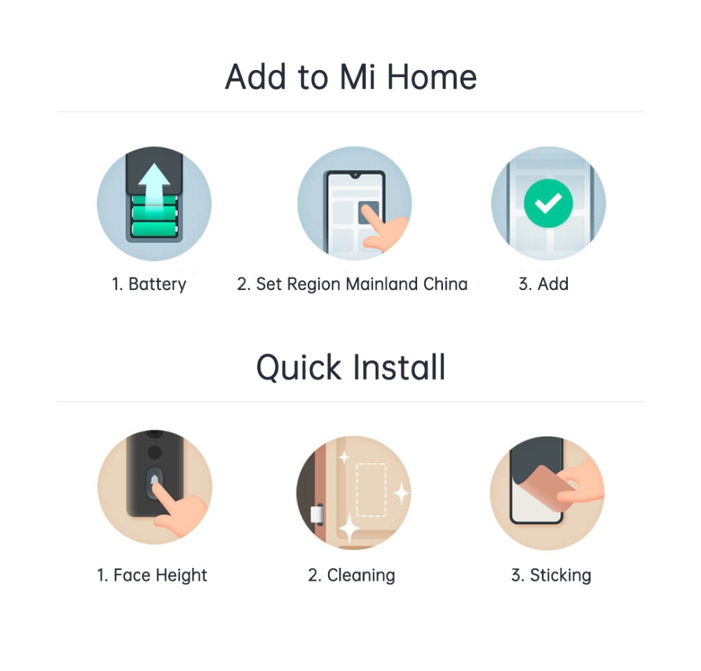 Xiaomo Xiaomi Mijia Smart Video Doorbell 2 Lite 1280 X 720 Resolution HD Infrared Night Vision AI Recognition APP Control Support Two-way Intercom - Black 22 Xiaomi Mijia Smart Video Doorbell 2 Lite 1280 x 720 Resolution HD Infrared Night Vision AI Recognition APP Control Support Two-way Intercom - Black