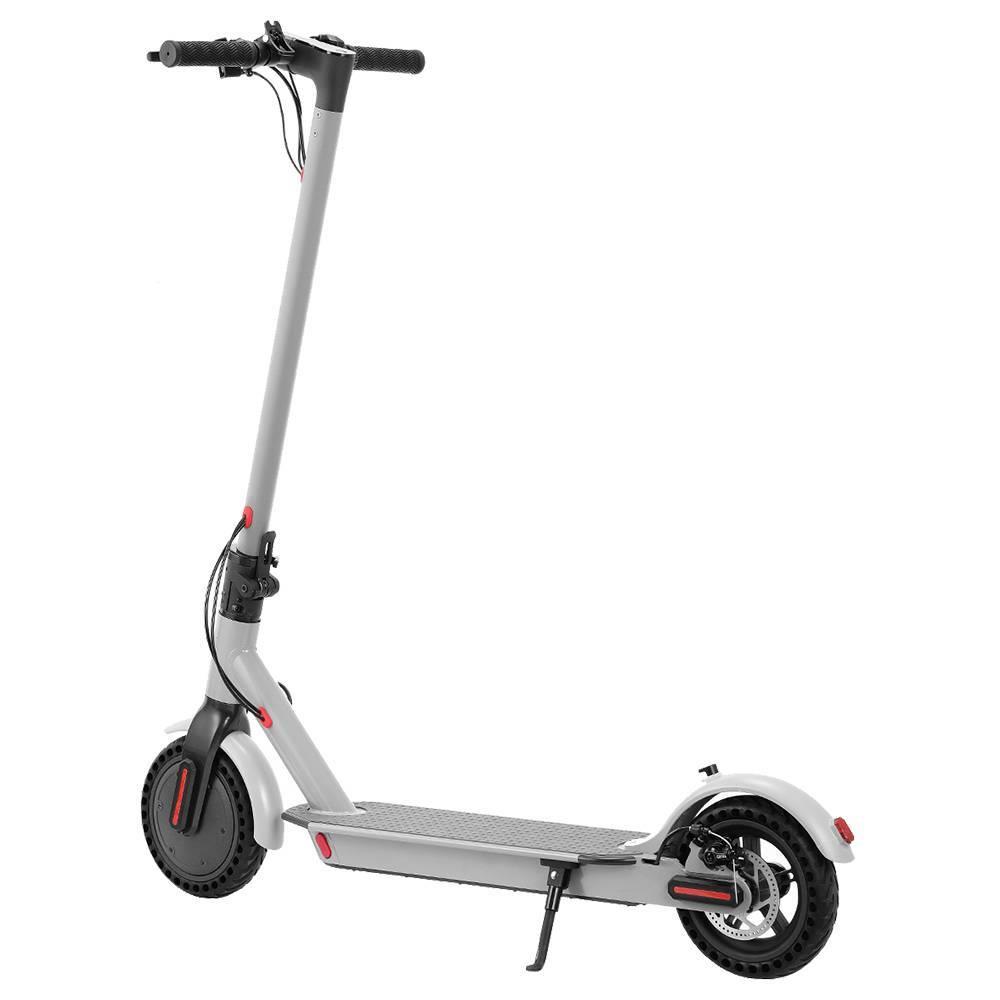 E4 Folding Electric Scooter 8.5 Inch Honeycomb Tire 250W Motor Max 25km/h Up To 25km Range Dual Disc Brake LED Display - Grey