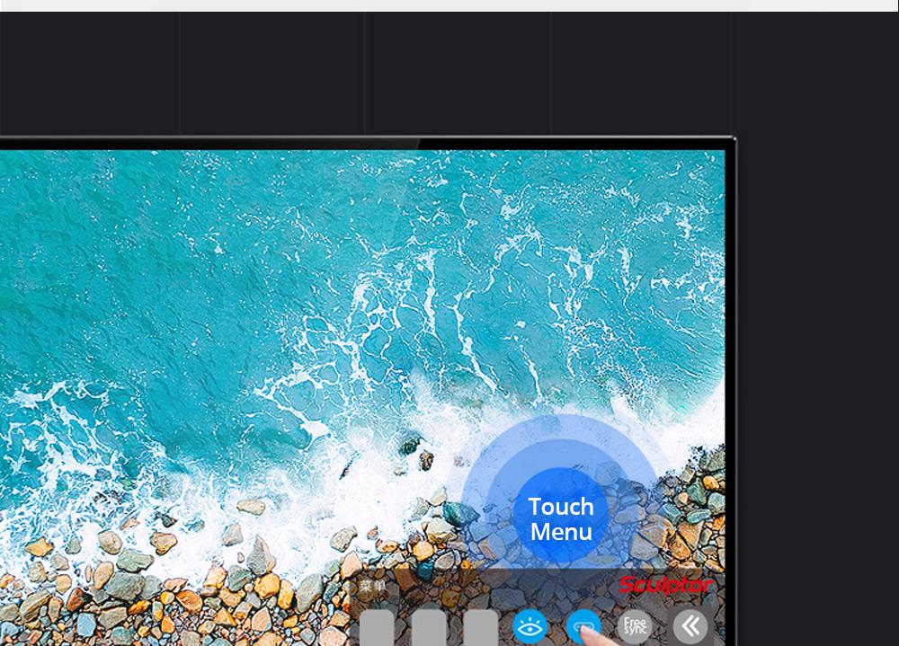 Sculptor MU156LR 15.6" 4K UHD IPS OSD Touch Menu Portable Monitor 72% NTSC HDR Dual Type-C+Mini HDMI Gaming Display Screen For Smartphones Digital Cameras Tablets Laptops Game Consoles - Black