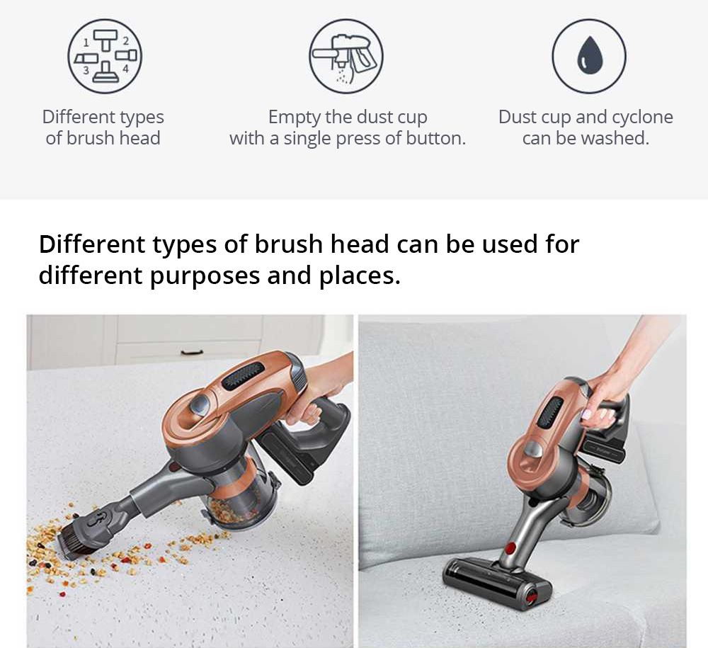 JIMMY JV83 Pet Wireless Handheld Vacuum Cleaner 20Kpa Strong Suction 400W Digital Brushless Motor 60 Minute Run Time Anti-winding Hair Global Version - Gold