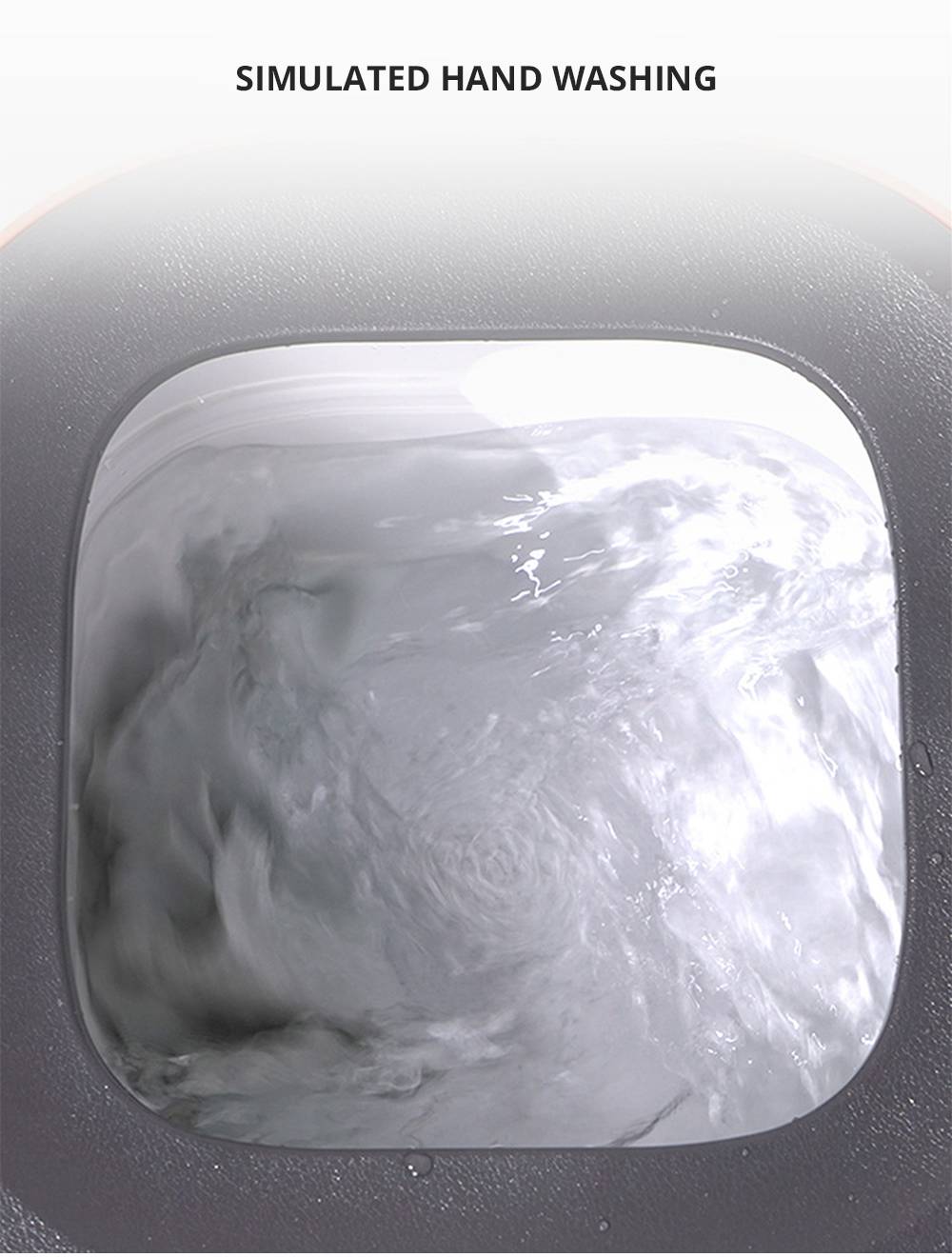 Moyu Second Generation Portable Mini Folding Automatic Washing Machine Spin Dry Energy Saving For Home Travel - Pink