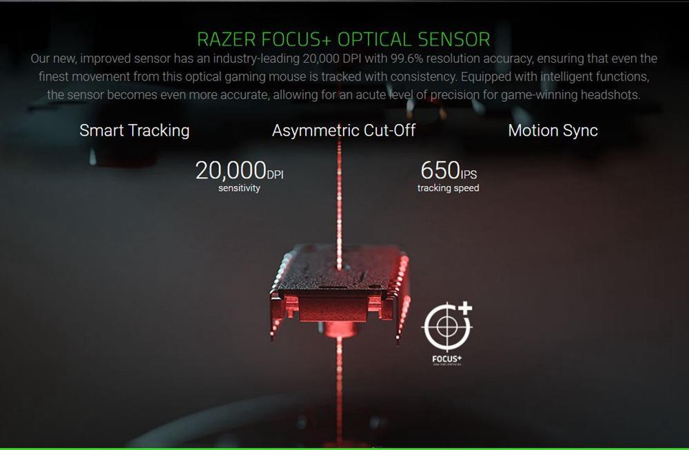 Razer BASILISK V2 UltraLight Gaming Mouse 11Programmable Key 20K DPI 5G Optical Sensor - Black