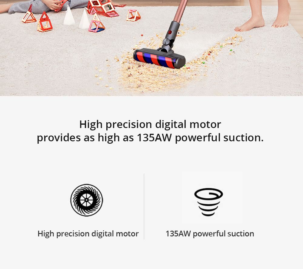 JIMMY JV83 Pet Wireless Handheld Vacuum Cleaner 20Kpa Strong Suction 400W Digital Brushless Motor 60 Minute Run Time Anti-winding Hair Global Version - Gold