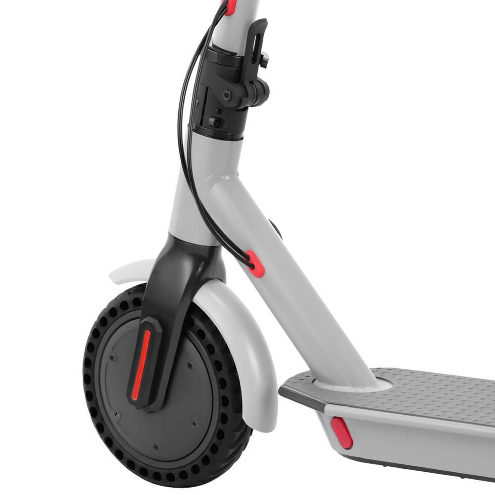 E4 Folding Electric Scooter 8.5 Inch Honeycomb Tire 250W Motor Max 25km/h Up To 25km Range Dual Disc Brake LED Display - Grey