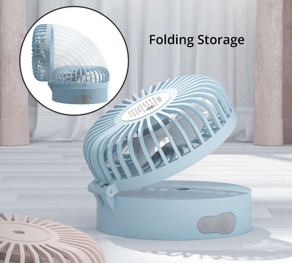 Mini Portable Handheld Spray Small Fan Hanging Neck Desktop Humidification USB Charging - Pink