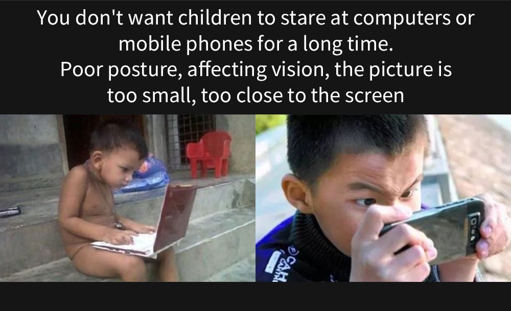 YG220 Mini Pocket Projector 480*320P Supports 1080P HDMI AV SD USB Compatible with Fire TV Stick/PS4/USB/HDMI/SD/AV