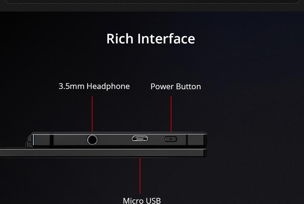 Sculptor MF156LR 15.6" 1080P FHD IPS OSD Touch Menu Portable Monitor 45% NTSC HDR Dual Type-C+Mini HDMI Gaming Display Screen For Smartphones Digital Cameras Tablets Laptops Game Consoles - Black