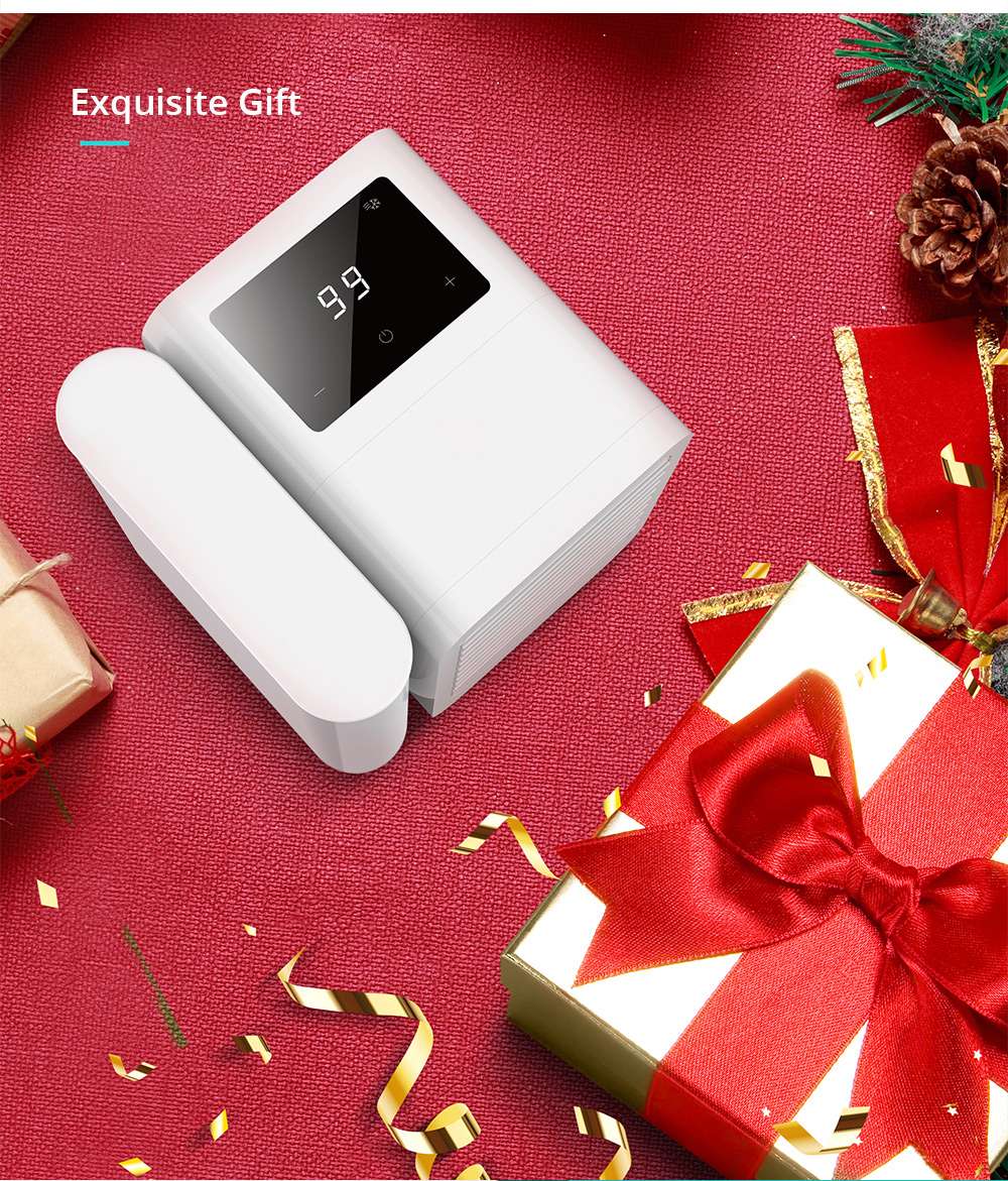 Portable Summer Air Conditioning Fan Refrigeration Humidification Purification Three-in-one Adjustable Wind Speed Angle 1000ml Removable Water Tank USB Type-C Interface - White