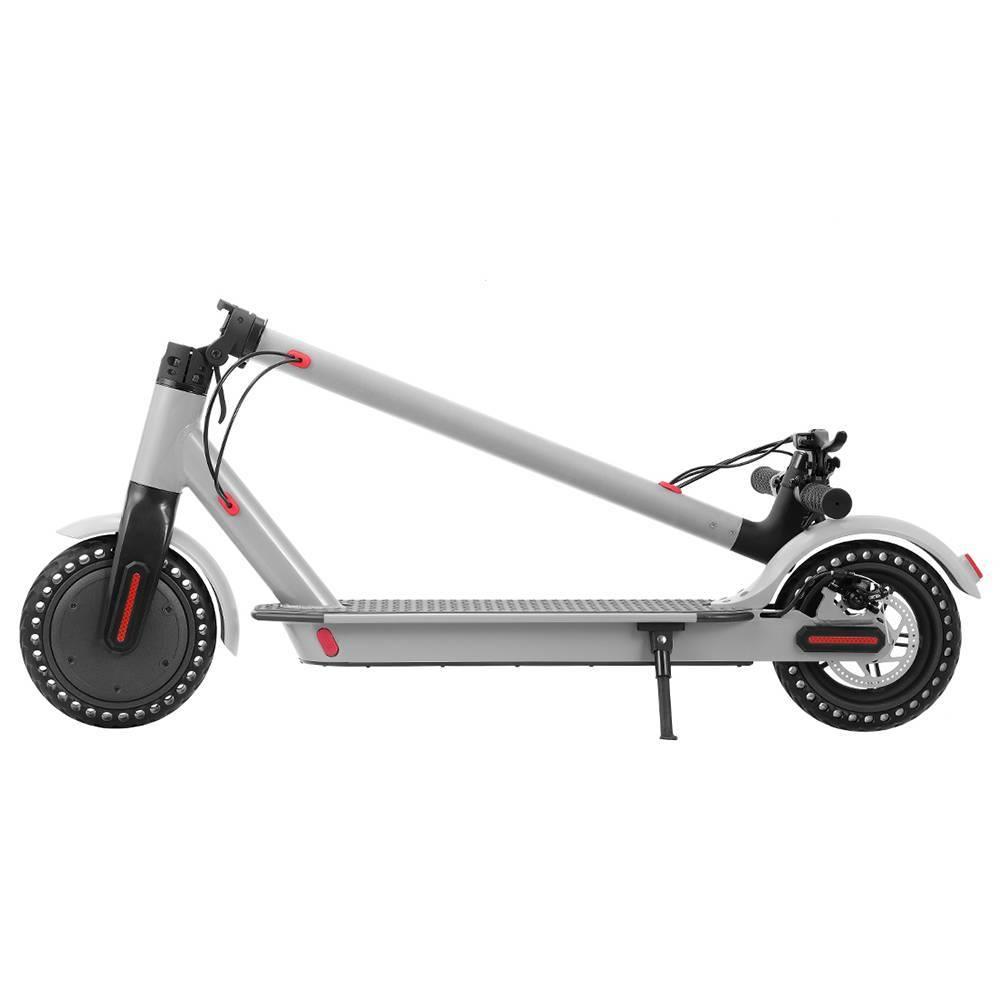 E4 Folding Electric Scooter 8.5 Inch Honeycomb Tire 250W Motor Max 25km/h Up To 25km Range Dual Disc Brake LED Display - Grey