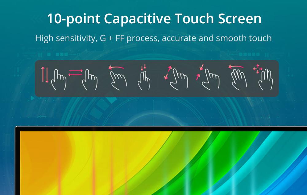 Sculptor MF156LR 15.6" 1080P FHD IPS OSD Touch Menu Portable Monitor 45% NTSC HDR Dual Type-C+Mini HDMI Gaming Display Screen For Smartphones Digital Cameras Tablets Laptops Game Consoles - Black