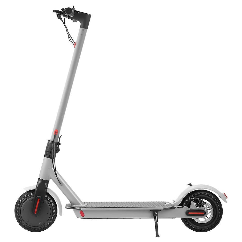E4 Folding Electric Scooter 8.5 Inch Honeycomb Tire 250W Motor Max 25km/h Up To 25km Range Dual Disc Brake LED Display - Grey