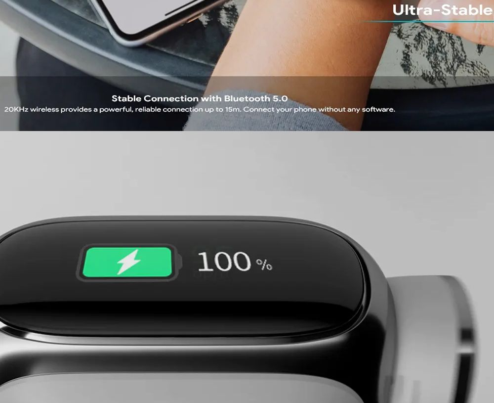 Aipower Wearbuds Qualcomm aptX Bluetooth 5.0 TWS Earbuds Fitness Graphene-Augmented Drivers Tracking Sleep Monitor 12H Playtime Noise Isolation IPX6