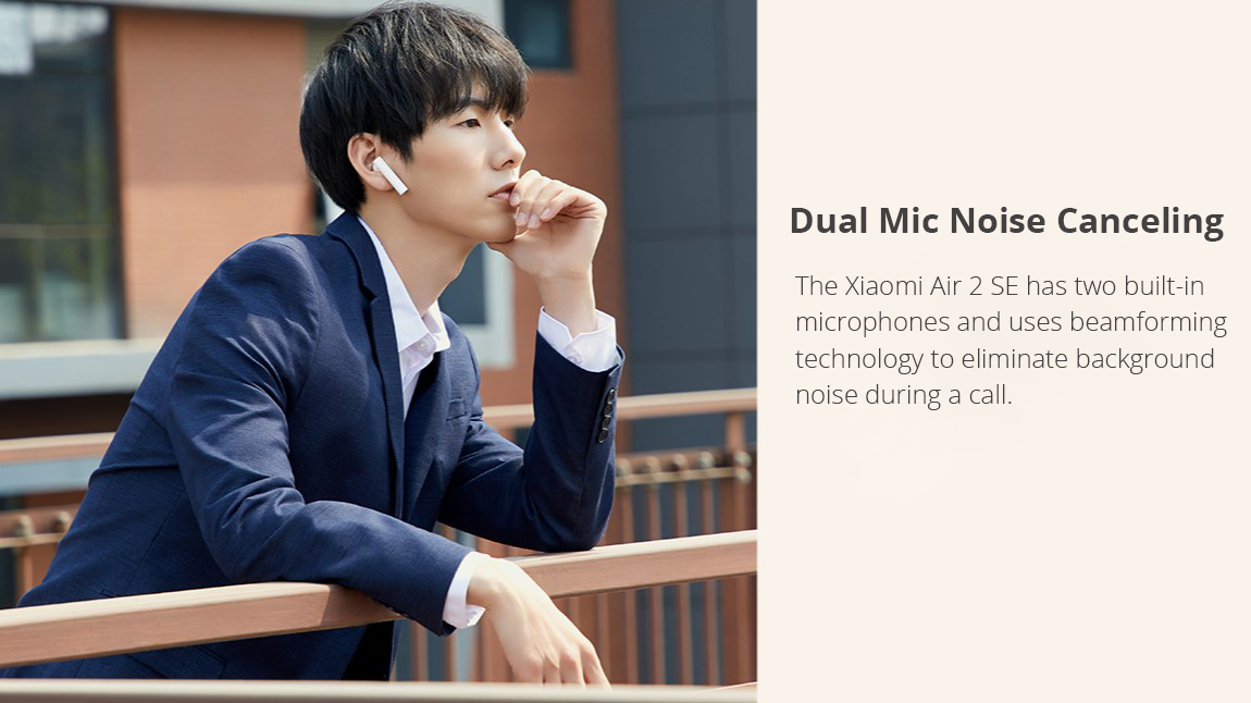 Xiaomi Air 2SE Bluetooth 5.0 TWS Earphones 14.2mm Dynamic Drivers Pop UP Pairing Independent Use