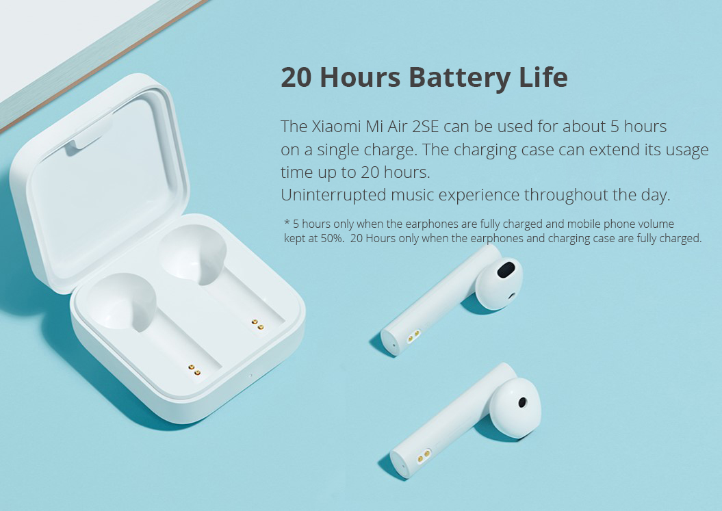 Xiaomi Air 2SE Bluetooth 5.0 TWS Earphones 14.2mm Dynamic Drivers  Pop UP Pairing  Independent Use